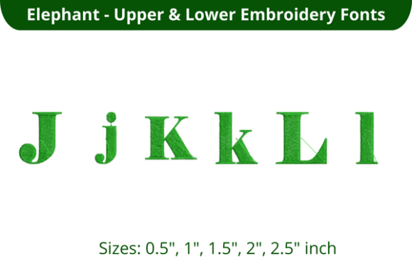 Elephant Font JKL