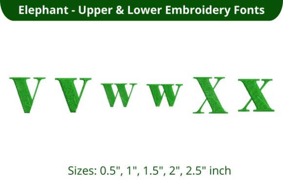 Elephant Font VWX