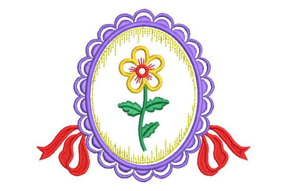 Mirror with Flowers and Bow Embroidery Review