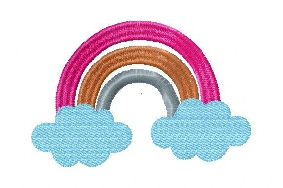Rainbow with Cloud