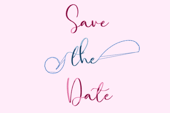 Save the Date Lettering Embroidery Review
