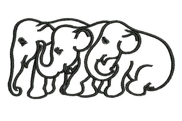 Triplets Elephants